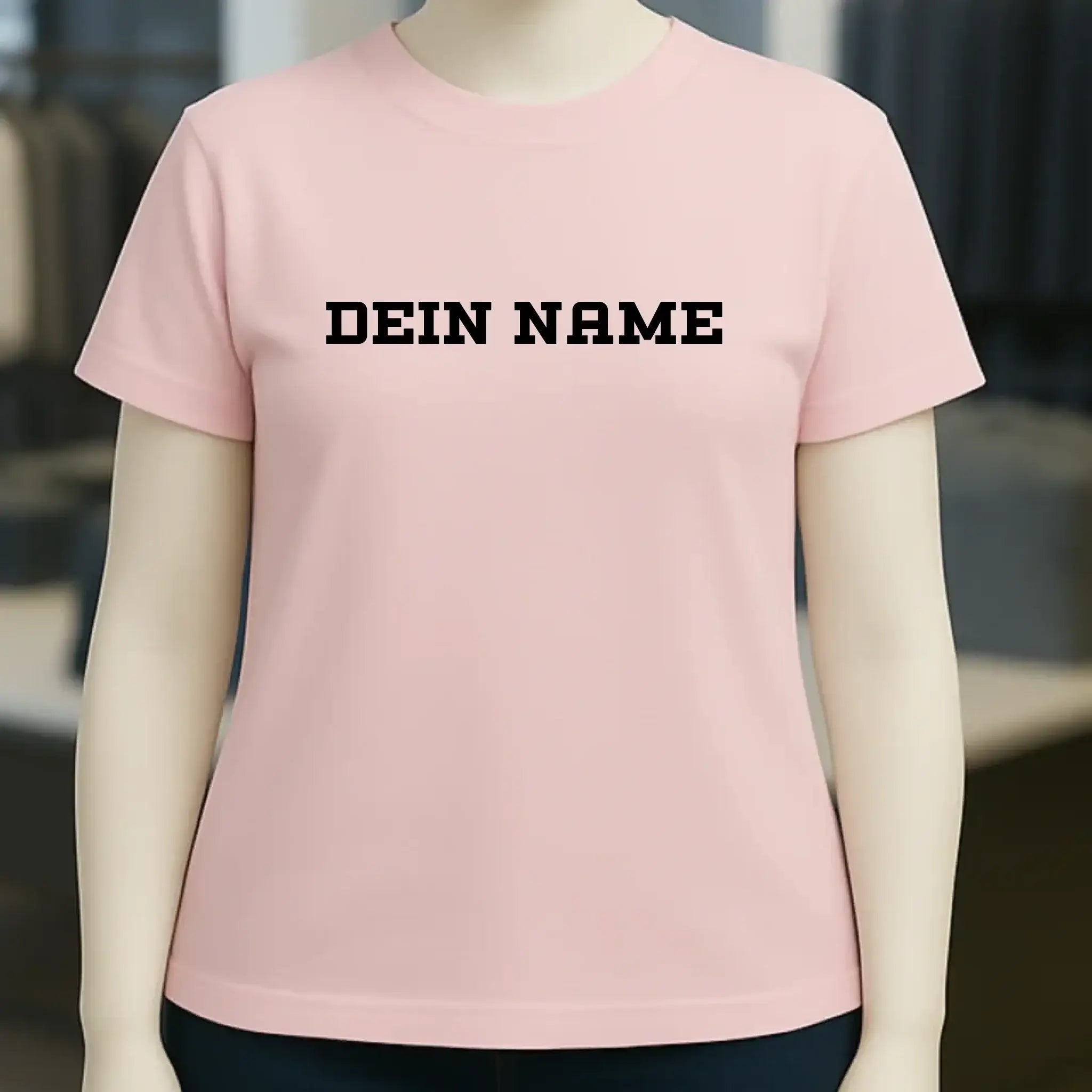 Einfacher Name • Ladies Premium T-Shirt XS-2XL aus Bio-Baumwolle für Damen • Exklusivdesign • personalisiert