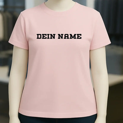 Einfacher Name • Ladies Premium T-Shirt XS-2XL aus Bio-Baumwolle für Damen • Exklusivdesign • personalisiert
