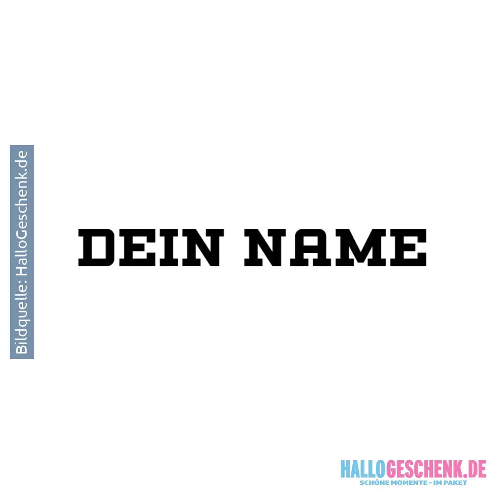 Einfacher Name • STICKER 20x20 cm (Aufkleber) - White / OneSize / ausgestanzter Sticker 20x20 cm (Aufkleber)