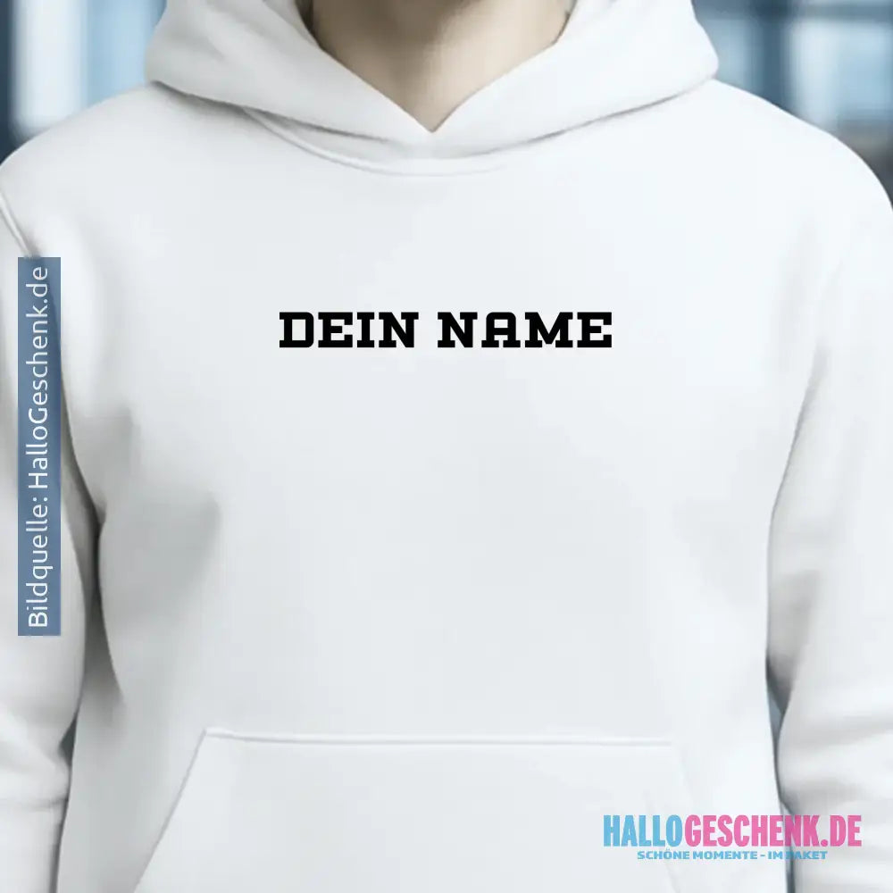 Einfacher Name • Unisex Premium Hoodie XS-5XL aus Bio-Baumwolle für Damen & Herren • Exklusivdesign • personalisiert