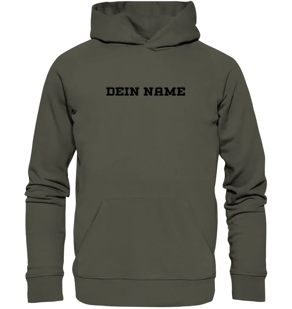 Einfacher Name • Unisex Premium Hoodie XS - 5XL aus Bio - Baumwolle für Damen & Herren • Exklusivdesign • personalisiert - HalloGeschenk.de