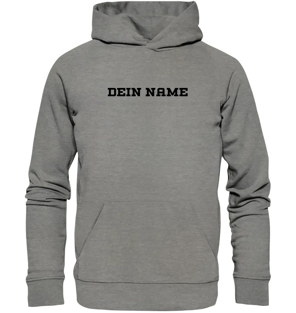 Einfacher Name • Unisex Premium Hoodie XS - 5XL aus Bio - Baumwolle für Damen & Herren • Exklusivdesign • personalisiert - HalloGeschenk.de