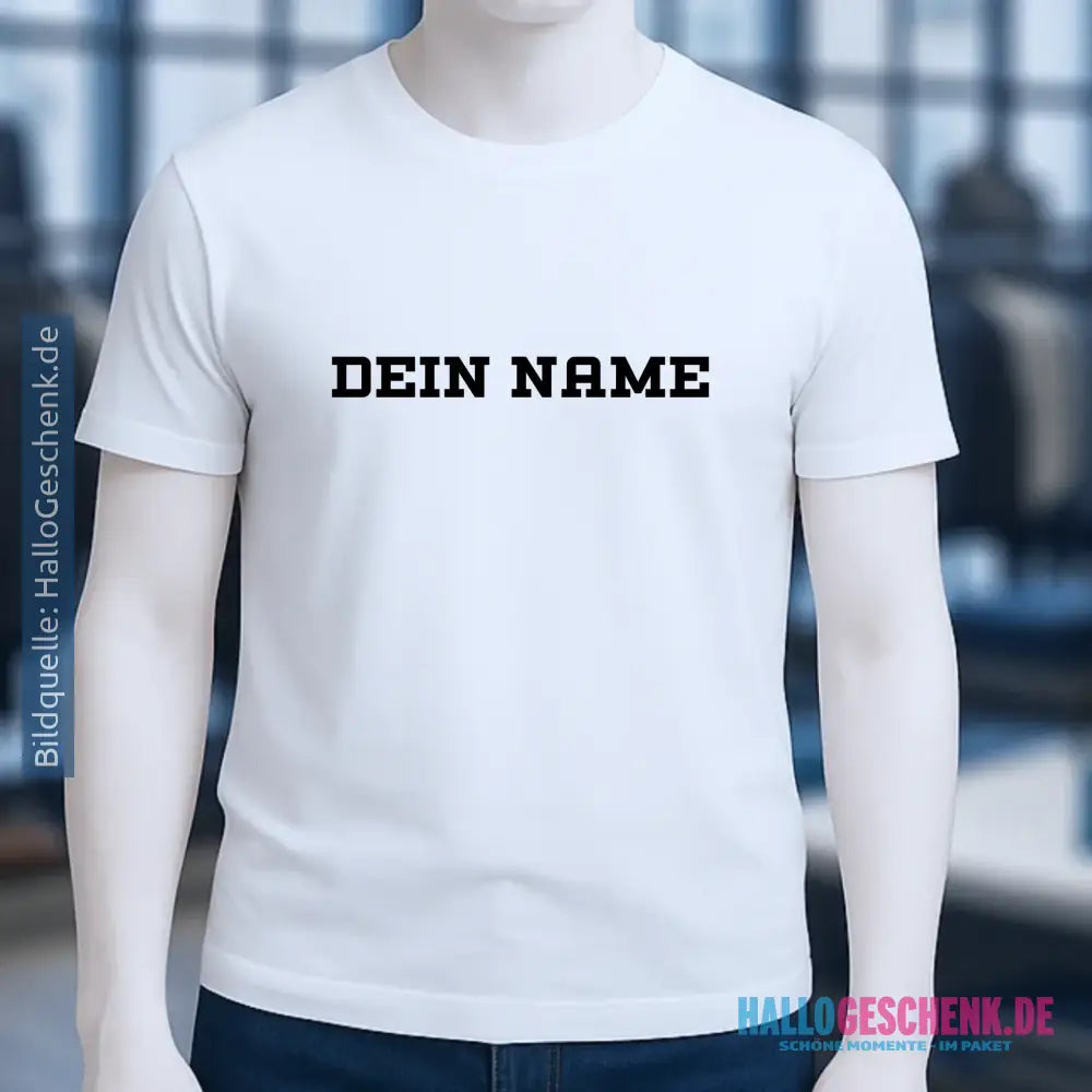 Einfacher Name • Unisex Premium T-Shirt XS-5XL aus Bio-Baumwolle für Damen & Herren • Exklusivdesign • personalisiert