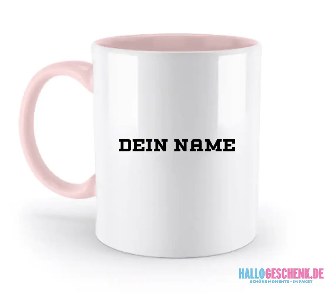 Einfacher Name • zweifarbige Tasse • Exklusivdesign • personalisiert