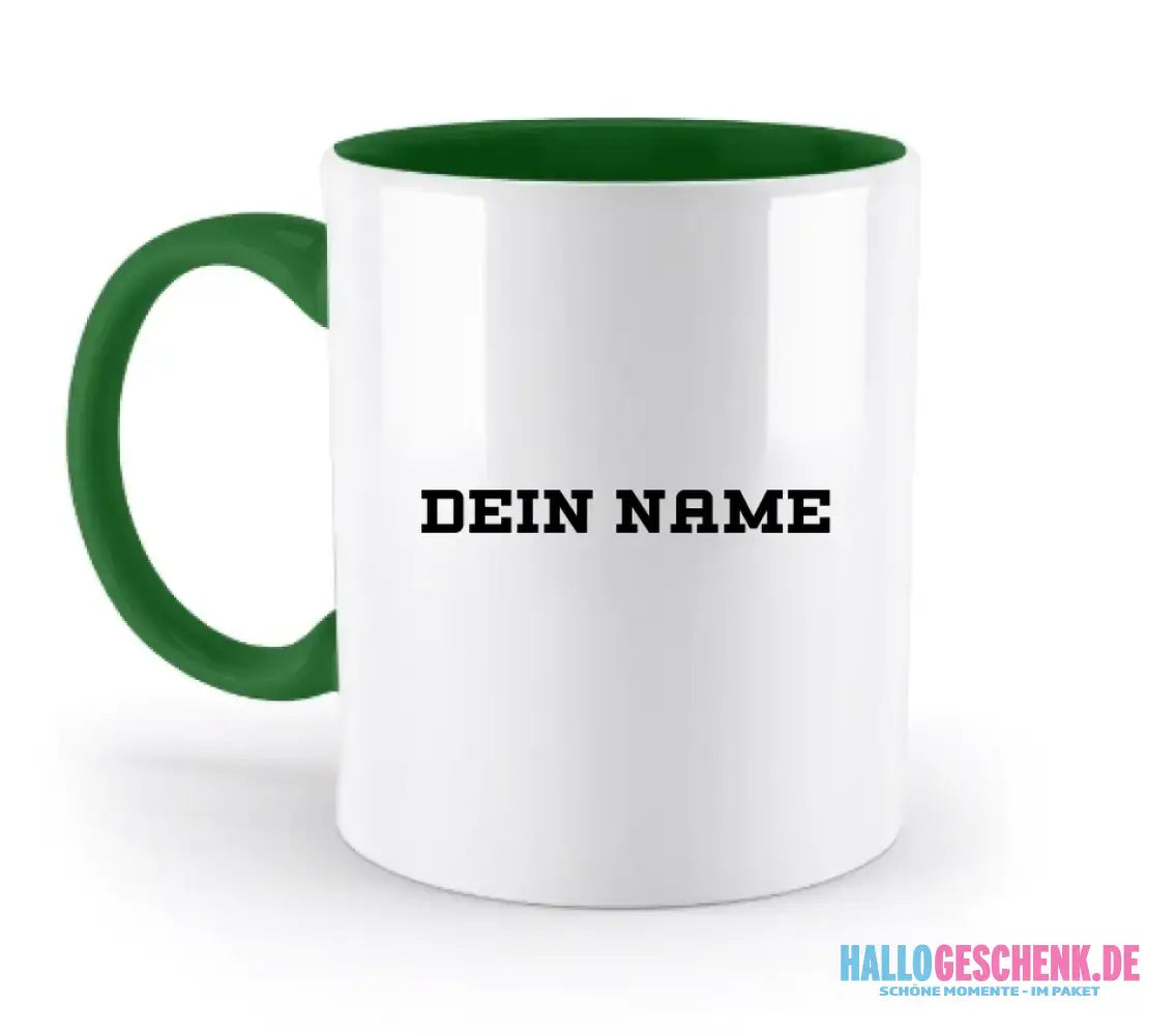 Einfacher Name • zweifarbige Tasse • Exklusivdesign • personalisiert