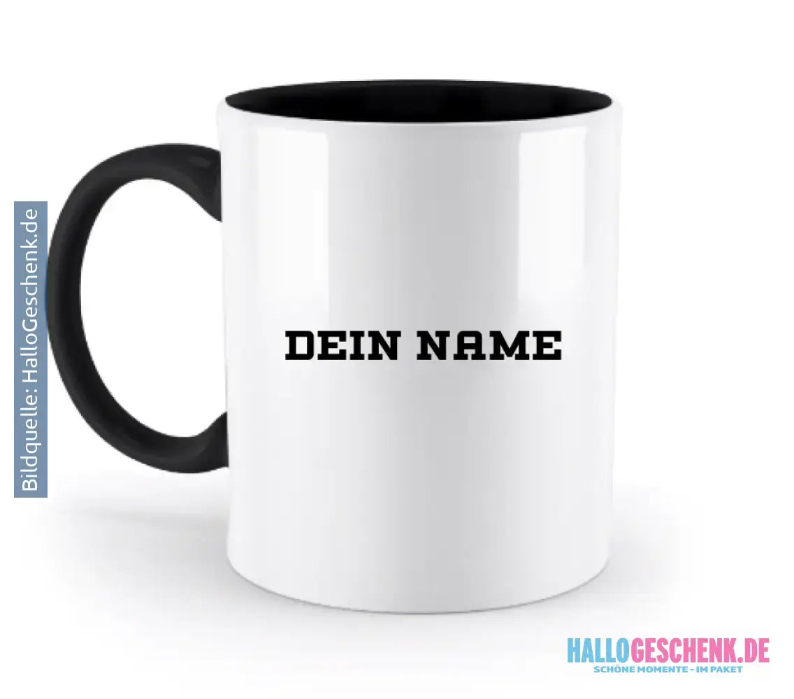 Einfacher Name • zweifarbige Tasse • Exklusivdesign • personalisiert