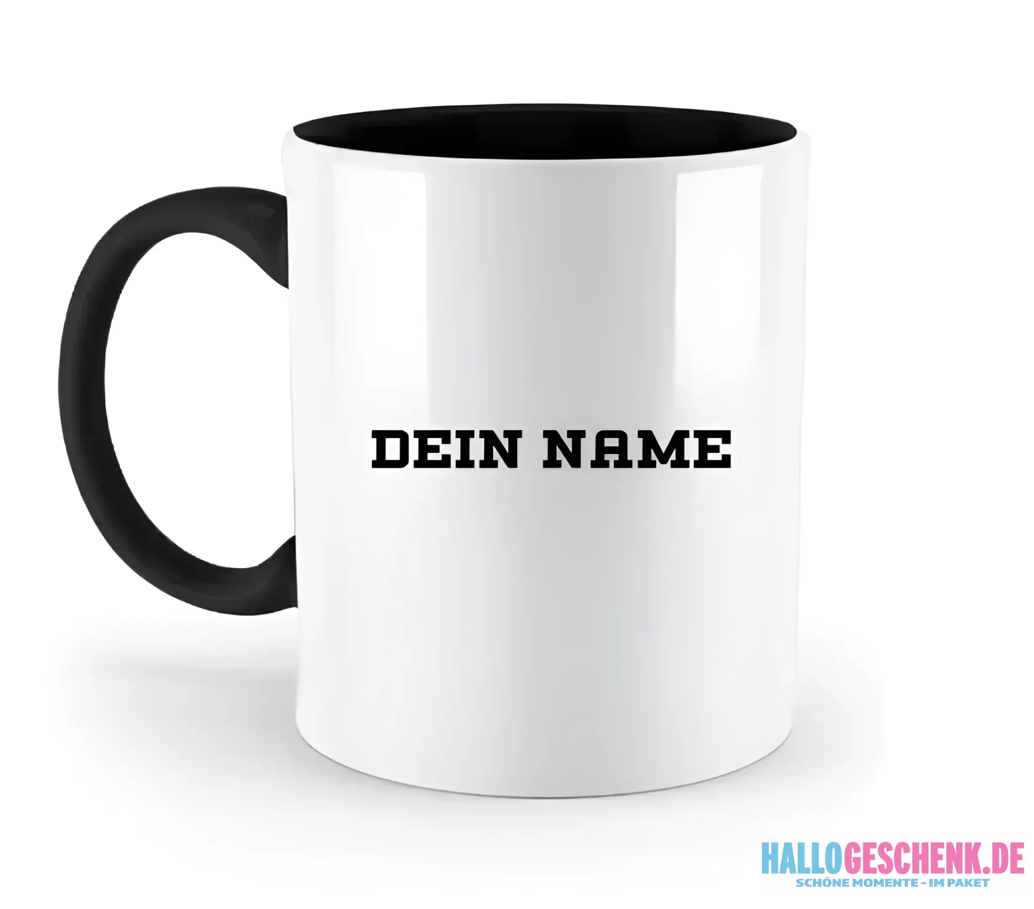 Einfacher Name • zweifarbige Tasse • Exklusivdesign • personalisiert