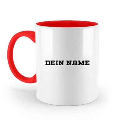 Einfacher Name • zweifarbige Tasse • Exklusivdesign • personalisiert