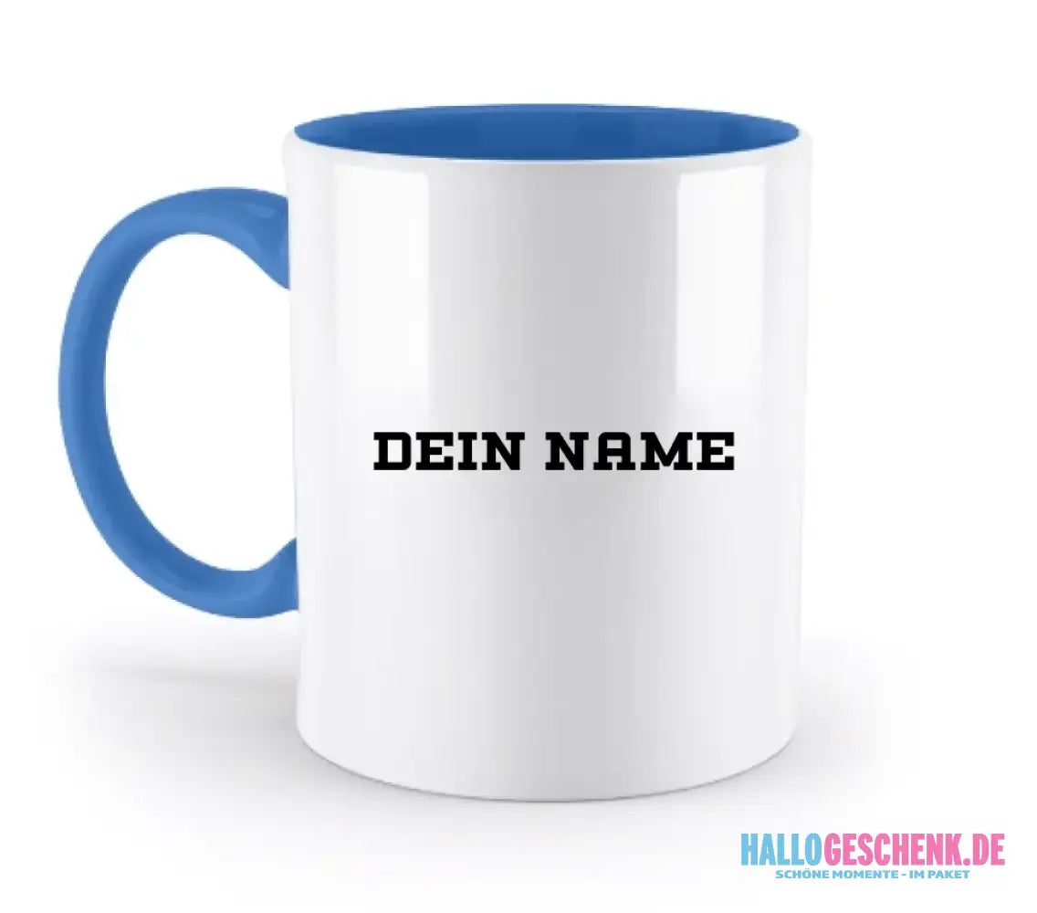 Einfacher Name • zweifarbige Tasse • Exklusivdesign • personalisiert