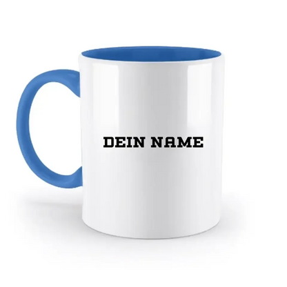 Einfacher Name • zweifarbige Tasse • Exklusivdesign • personalisiert