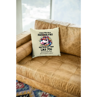 Einhorn - Multiple Persönlichkeit • Kissen 40x40 cm • Exklusivdesign • personalisiert