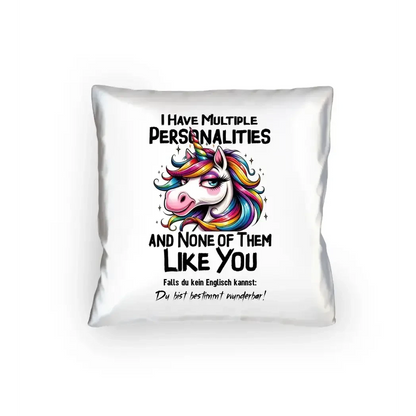 Einhorn - Multiple Persönlichkeit • Kissen 40x40 cm • Exklusivdesign • personalisiert