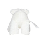Weißer plüschteddy eisbär freddy größe m mit weich flauschigem fell und runden ohren aus stoff