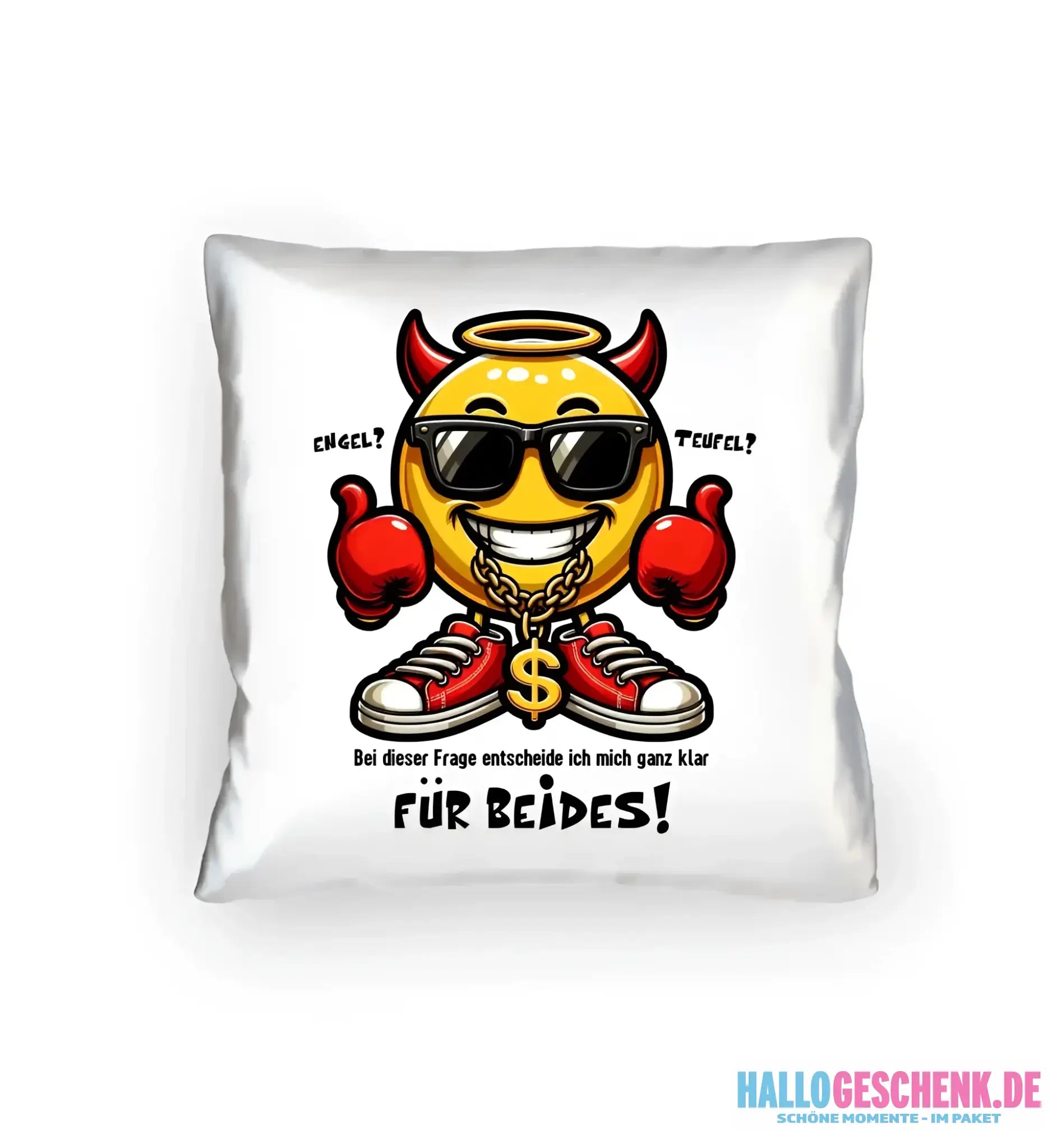 Engel? Teufel? Beides! • Kissen 40x40 cm • Exklusivdesign • personalisiert