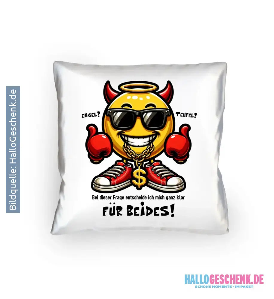 Engel? Teufel? Beides! • Kissen 40x40 cm • Exklusivdesign • personalisiert