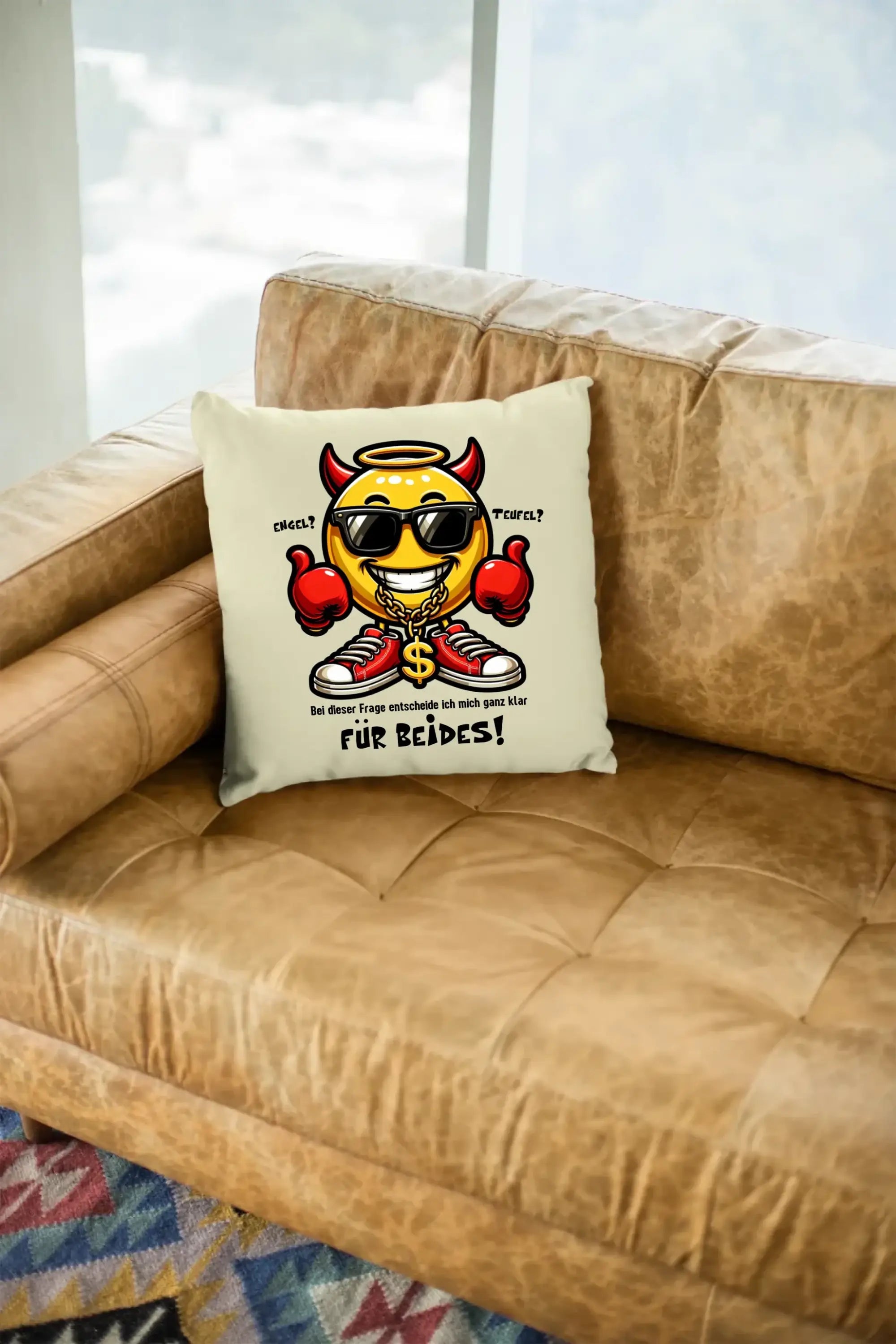 Engel? Teufel? Beides! • Kissen 40x40 cm • Exklusivdesign • personalisiert
