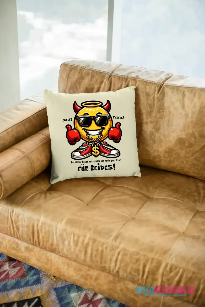 Engel? Teufel? Beides! • Kissen 40x40 cm • Exklusivdesign • personalisiert