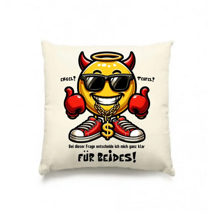 Engel? Teufel? Beides! • Kissen 40x40 cm • Exklusivdesign • personalisiert
