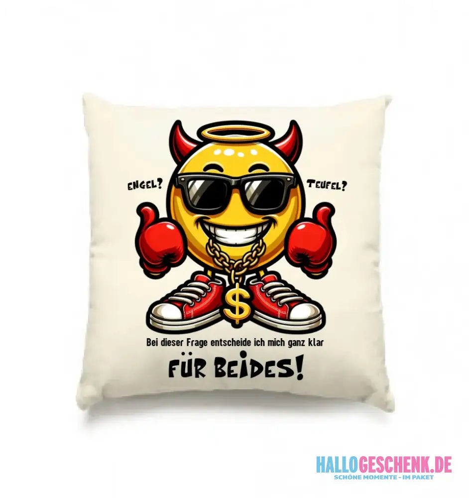 Engel? Teufel? Beides! • Kissen 40x40 cm • Exklusivdesign • personalisiert
