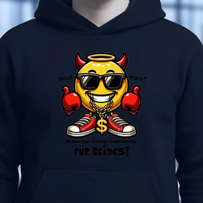 Engel? Teufel? Beides! • Unisex Premium Hoodie XS-5XL aus Bio-Baumwolle für Damen & Herren • Exklusivdesign • personalisiert