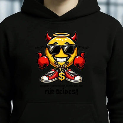Engel? Teufel? Beides! • Unisex Premium Hoodie XS-5XL aus Bio-Baumwolle für Damen & Herren • Exklusivdesign • personalisiert