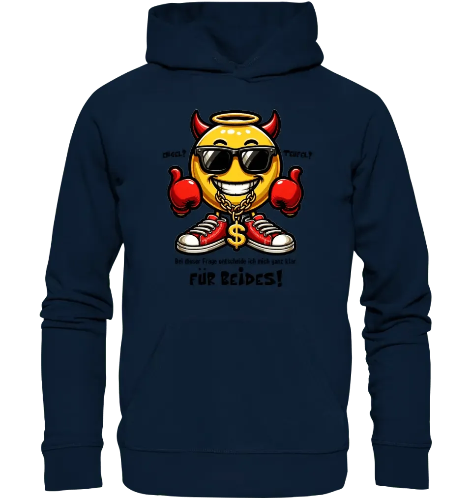 Engel? Teufel? Beides! • Unisex Premium Hoodie XS - 5XL aus Bio - Baumwolle für Damen & Herren • Exklusivdesign • personalisiert von HalloGeschenk.de