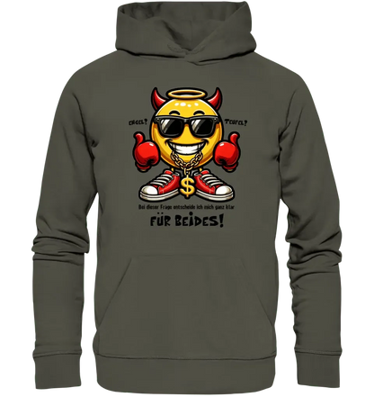 Engel? Teufel? Beides! • Unisex Premium Hoodie XS - 5XL aus Bio - Baumwolle für Damen & Herren • Exklusivdesign • personalisiert von HalloGeschenk.de