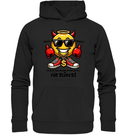 Engel? Teufel? Beides! • Unisex Premium Hoodie XS - 5XL aus Bio - Baumwolle für Damen & Herren • Exklusivdesign • personalisiert von HalloGeschenk.de