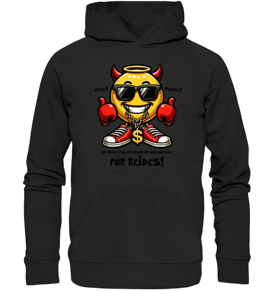 Engel? Teufel? Beides! • Unisex Premium Hoodie XS - 5XL aus Bio - Baumwolle für Damen & Herren • Exklusivdesign • personalisiert - HalloGeschenk.de