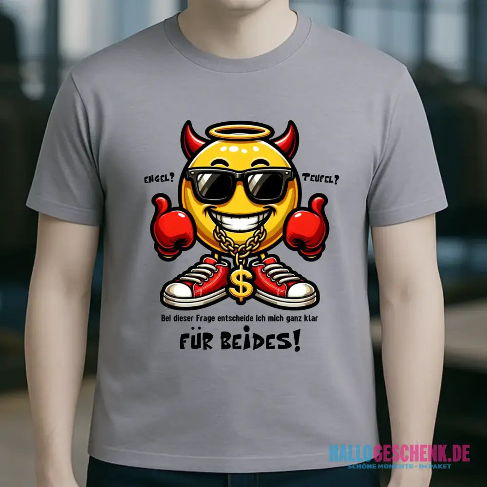 Engel? Teufel? Beides! • Unisex Premium T-Shirt XS-5XL aus Bio-Baumwolle für Damen & Herren • Exklusivdesign • personalisiert