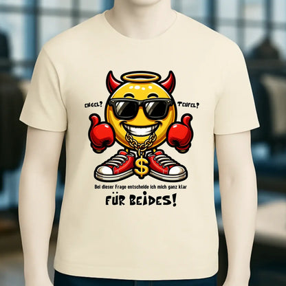 Engel? Teufel? Beides! • Unisex Premium T-Shirt XS-5XL aus Bio-Baumwolle für Damen & Herren • Exklusivdesign • personalisiert