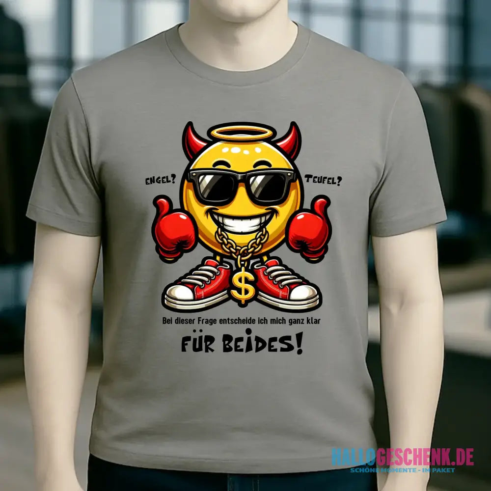 Engel? Teufel? Beides! • Unisex Premium T-Shirt XS-5XL aus Bio-Baumwolle für Damen & Herren • Exklusivdesign • personalisiert