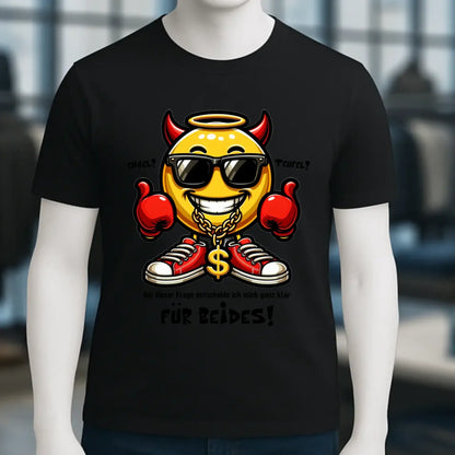 Engel? Teufel? Beides! • Unisex Premium T-Shirt XS-5XL aus Bio-Baumwolle für Damen & Herren • Exklusivdesign • personalisiert