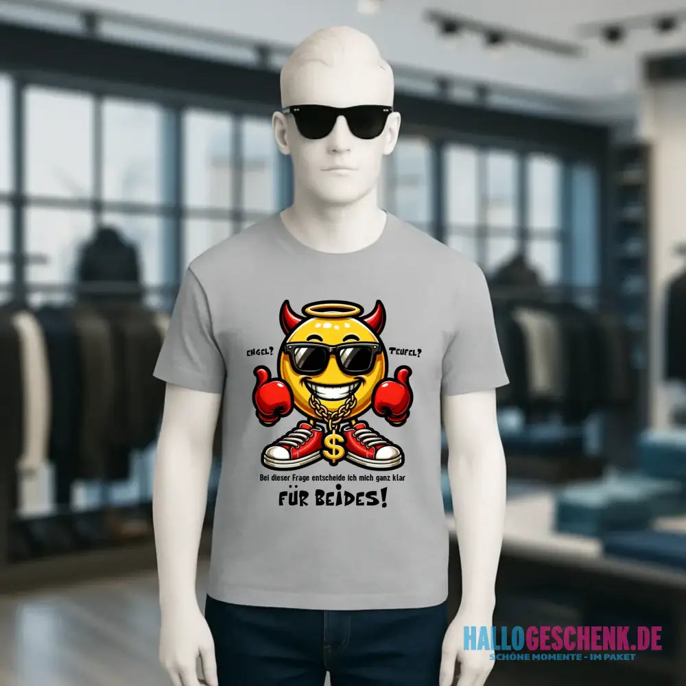 Engel? Teufel? Beides! • Unisex Premium T-Shirt XS-5XL aus Bio-Baumwolle für Damen & Herren • Exklusivdesign • personalisiert