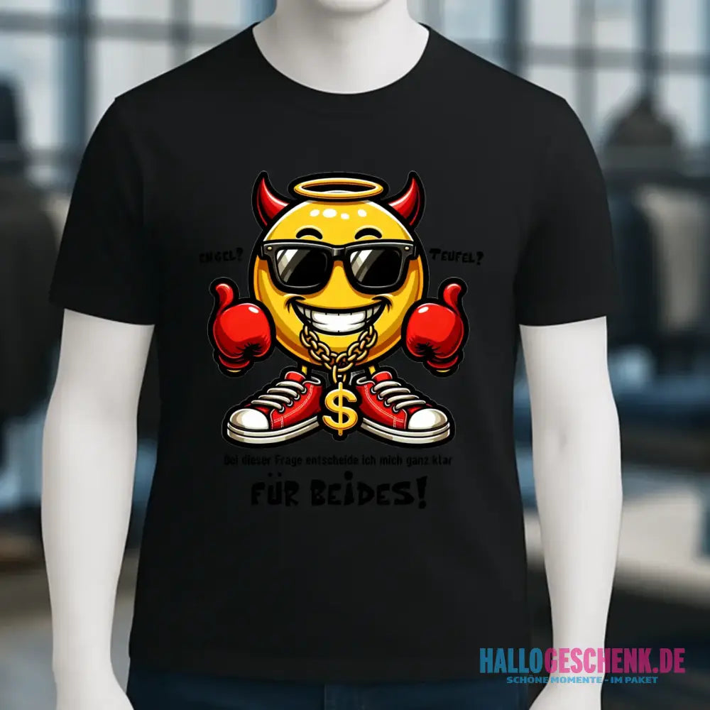Engel? Teufel? Beides! • Unisex Premium T-Shirt XS-5XL aus Bio-Baumwolle für Damen & Herren • Exklusivdesign • personalisiert