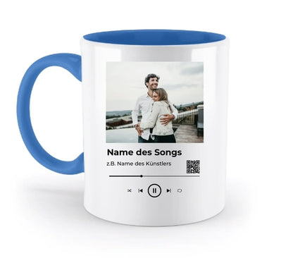 Spotify-Fotomotiv • mehrere Artikel • ’Statement-Collection’ • Wunschtext • Mein Fotomotiv - Tassen / Blue / 330ml