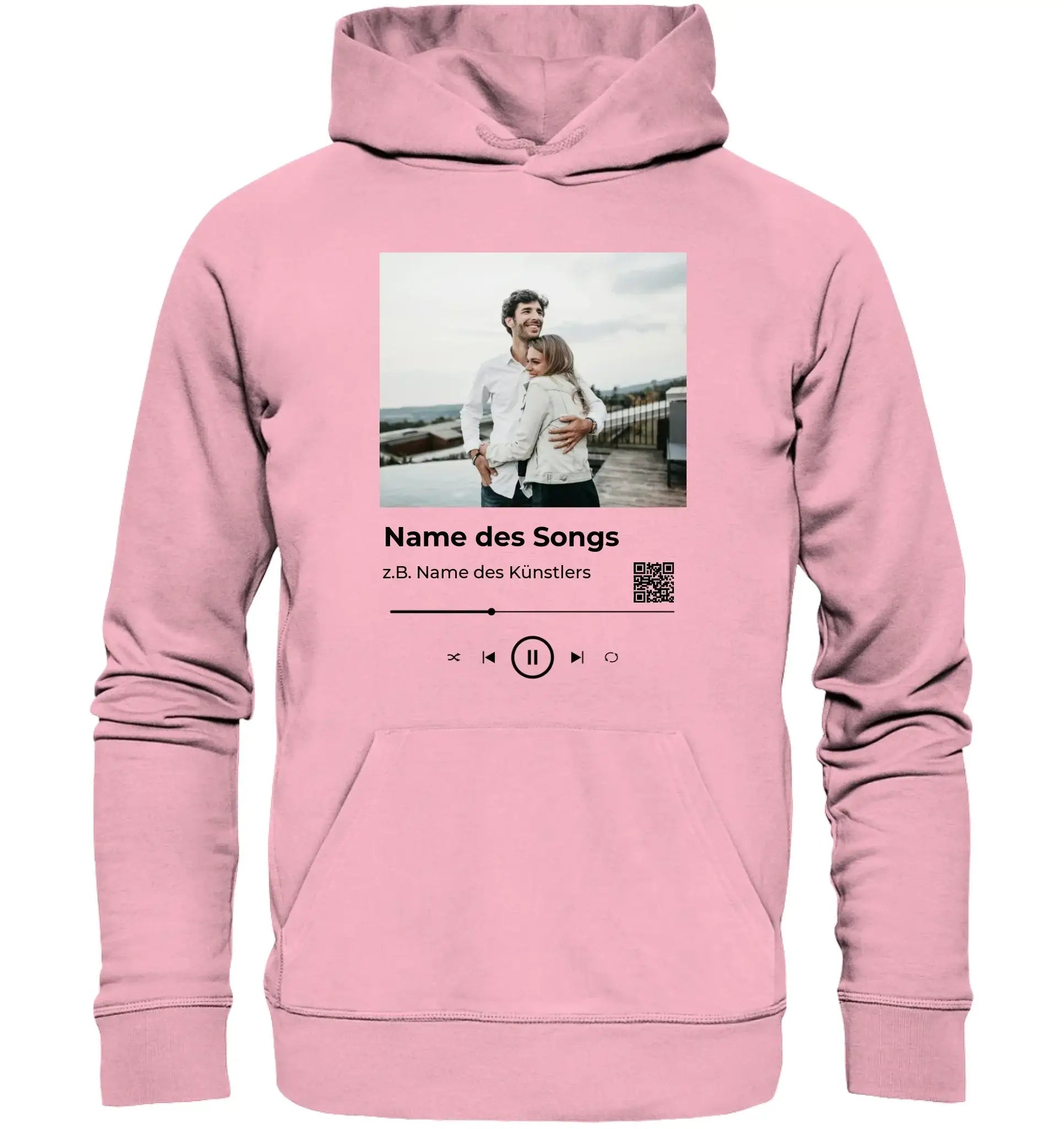 Spotify-Fotomotiv • mehrere Artikel • ’Statement-Collection’ • Wunschtext • Mein Fotomotiv - Unisex Hoodie • Bio