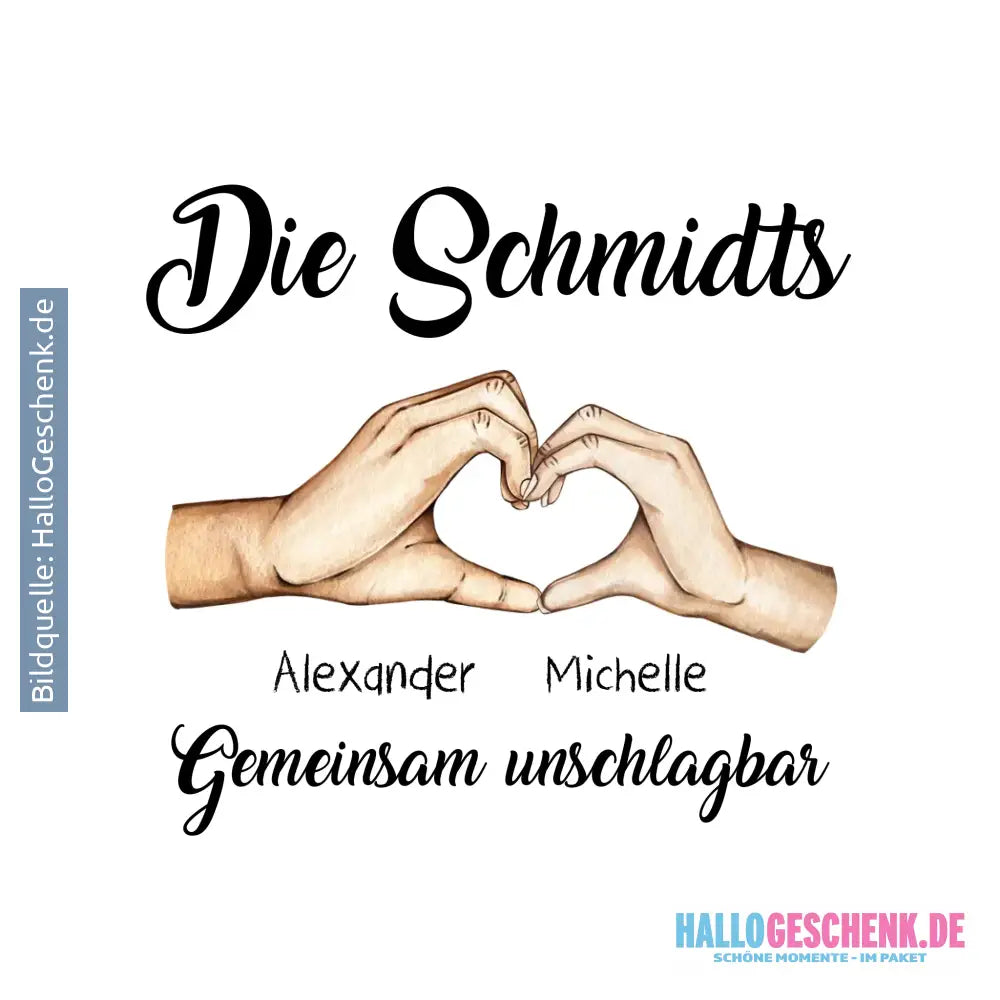 Familienbande 0-7 Kinder • personalisiert • STICKER 20x20cm (Aufkleber) - ausgestanzter Sticker 20x20 cm (Aufkleber)