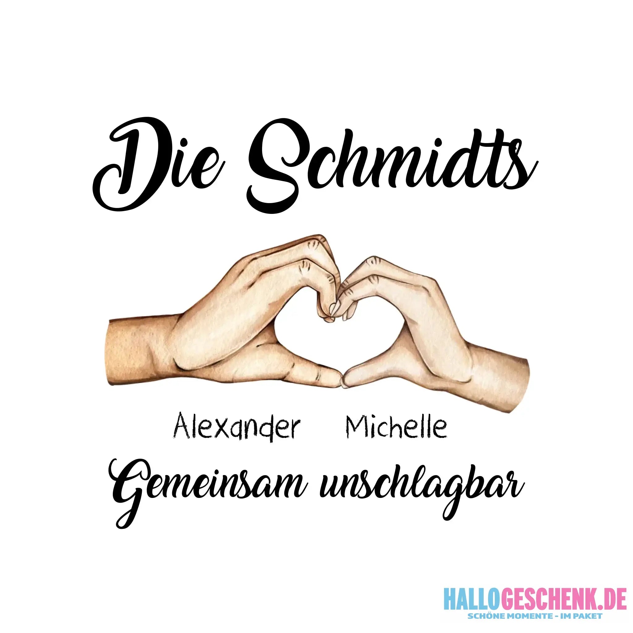 Familienbande 0-7 Kinder • personalisiert • STICKER 20x20cm (Aufkleber) - ausgestanzter Sticker 20x20 cm (Aufkleber)