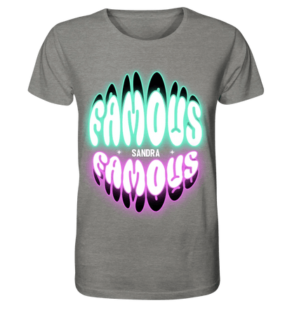 FAMOUS + Name • personalisierter Text • Unisex Premium T-Shirt XS - 5XL aus Bio - Baumwolle für Damen & Herren • Exklusivdesign • personalisiert von HalloGeschenk.de