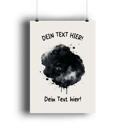 Farbklecks-Effekt • mehrere Artikel • "Statement-Collection" • Wunschtext • Mein Fotomotiv