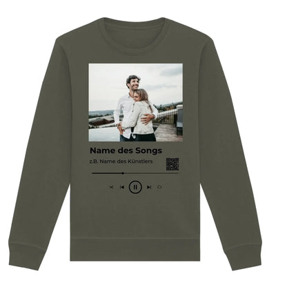 Spotify-Fotomotiv • mehrere Artikel • ’Statement-Collection’ • Wunschtext • Mein Fotomotiv - Unisex Sweatshirt • Bio