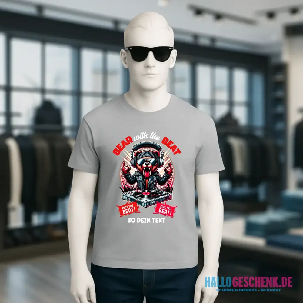 Feel the beat • DJ Dein Text • Musik • Music • Hip Hop • Rnb • Techno • House • Charts • Unisex Premium T-Shirt XS-5XL aus Bio-Baumwolle für Herren & Damen • personalisiert • Motivprodukt