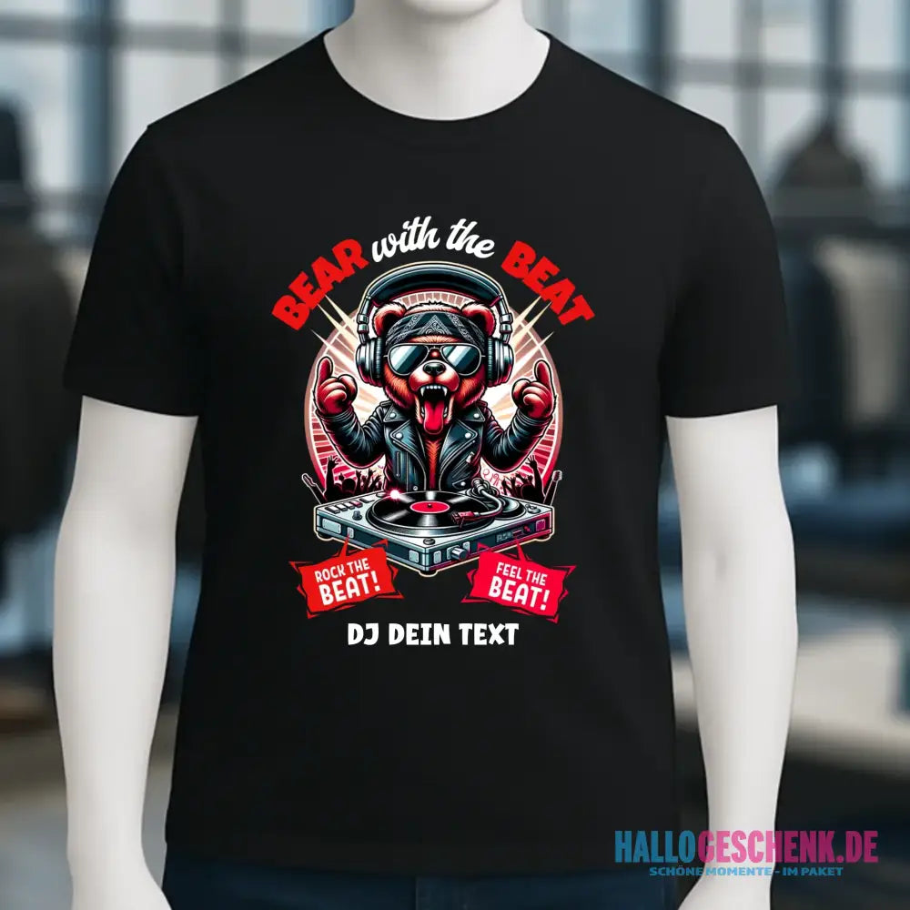 Feel the beat • DJ Dein Text • Musik • Music • Hip Hop • Rnb • Techno • House • Charts • Unisex Premium T-Shirt XS-5XL aus Bio-Baumwolle für Herren & Damen • personalisiert • Motivprodukt