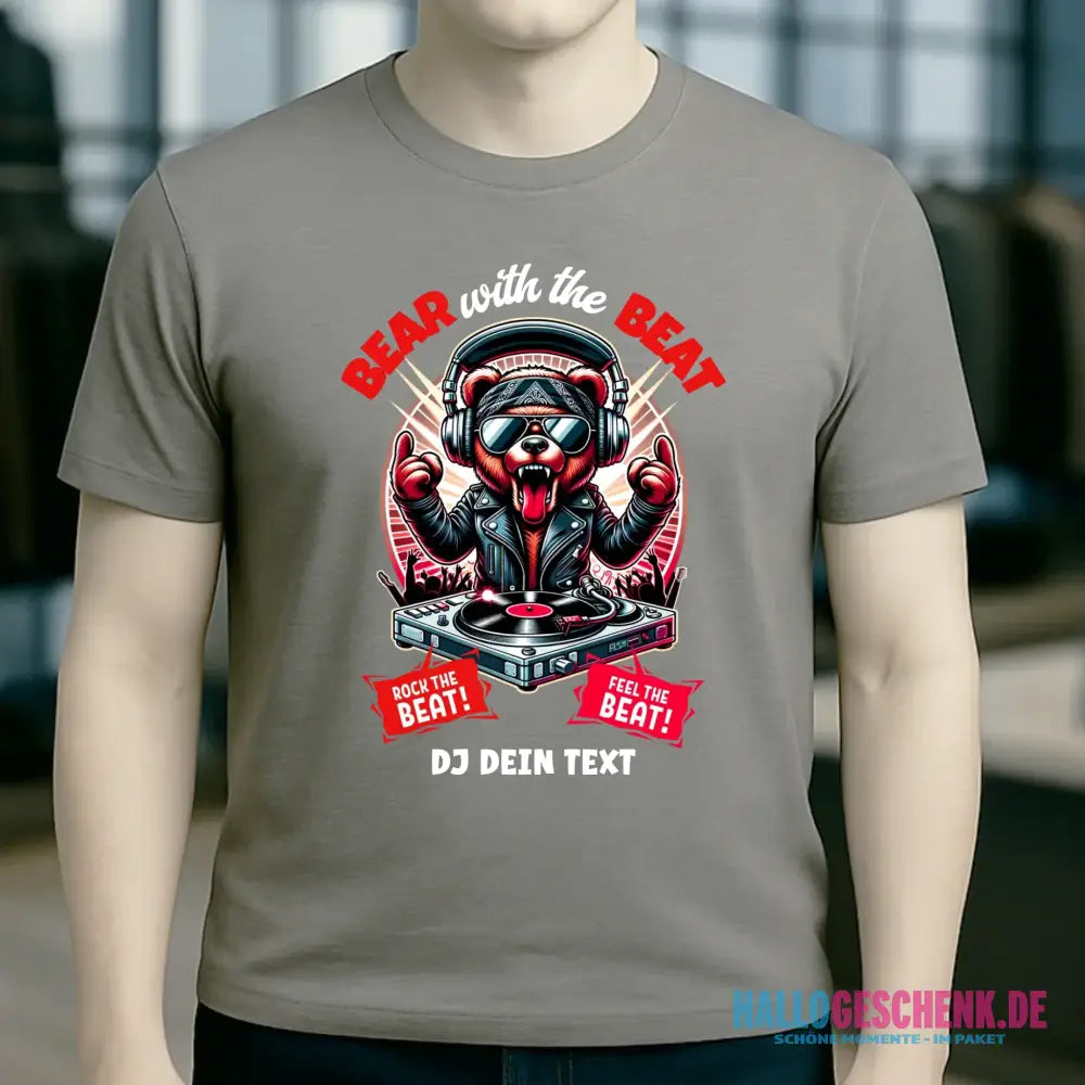 Feel the beat • DJ Dein Text • Musik • Music • Hip Hop • Rnb • Techno • House • Charts • Unisex Premium T-Shirt XS-5XL aus Bio-Baumwolle für Herren & Damen • personalisiert • Motivprodukt