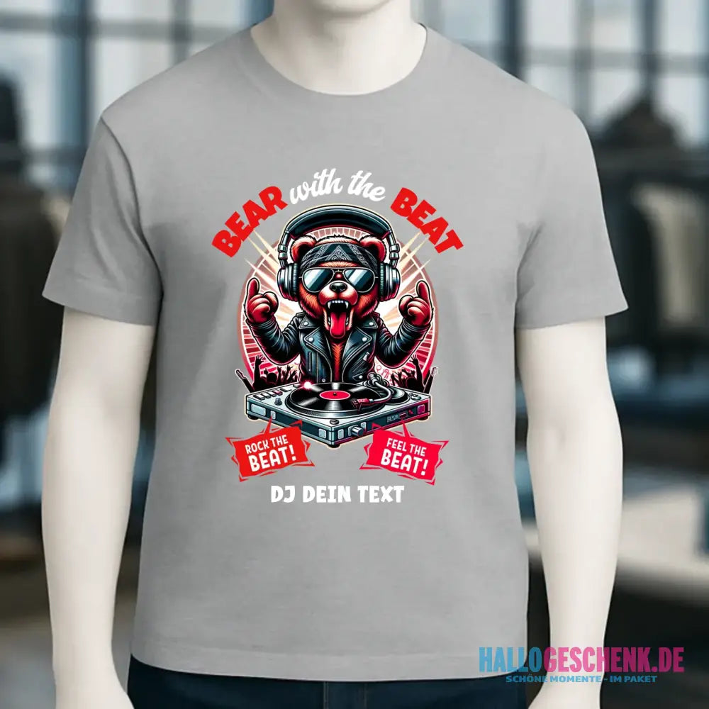 Feel the beat • DJ Dein Text • Musik • Music • Hip Hop • Rnb • Techno • House • Charts • Unisex Premium T-Shirt XS-5XL aus Bio-Baumwolle für Herren & Damen • personalisiert • Motivprodukt