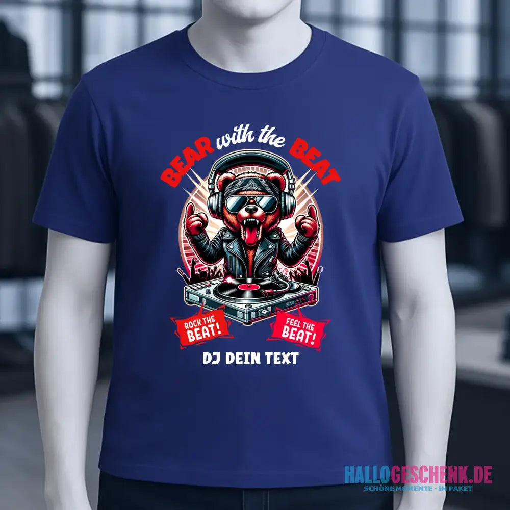 Feel the beat • DJ Dein Text • Musik • Music • Hip Hop • Rnb • Techno • House • Charts • Unisex Premium T-Shirt XS-5XL aus Bio-Baumwolle für Herren & Damen • personalisiert • Motivprodukt