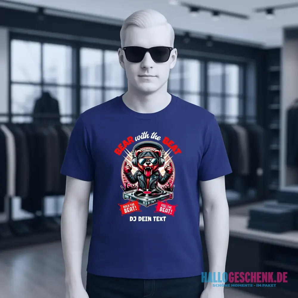 Feel the beat • DJ Dein Text • Musik • Music • Hip Hop • Rnb • Techno • House • Charts • Unisex Premium T-Shirt XS-5XL aus Bio-Baumwolle für Herren & Damen • personalisiert • Motivprodukt