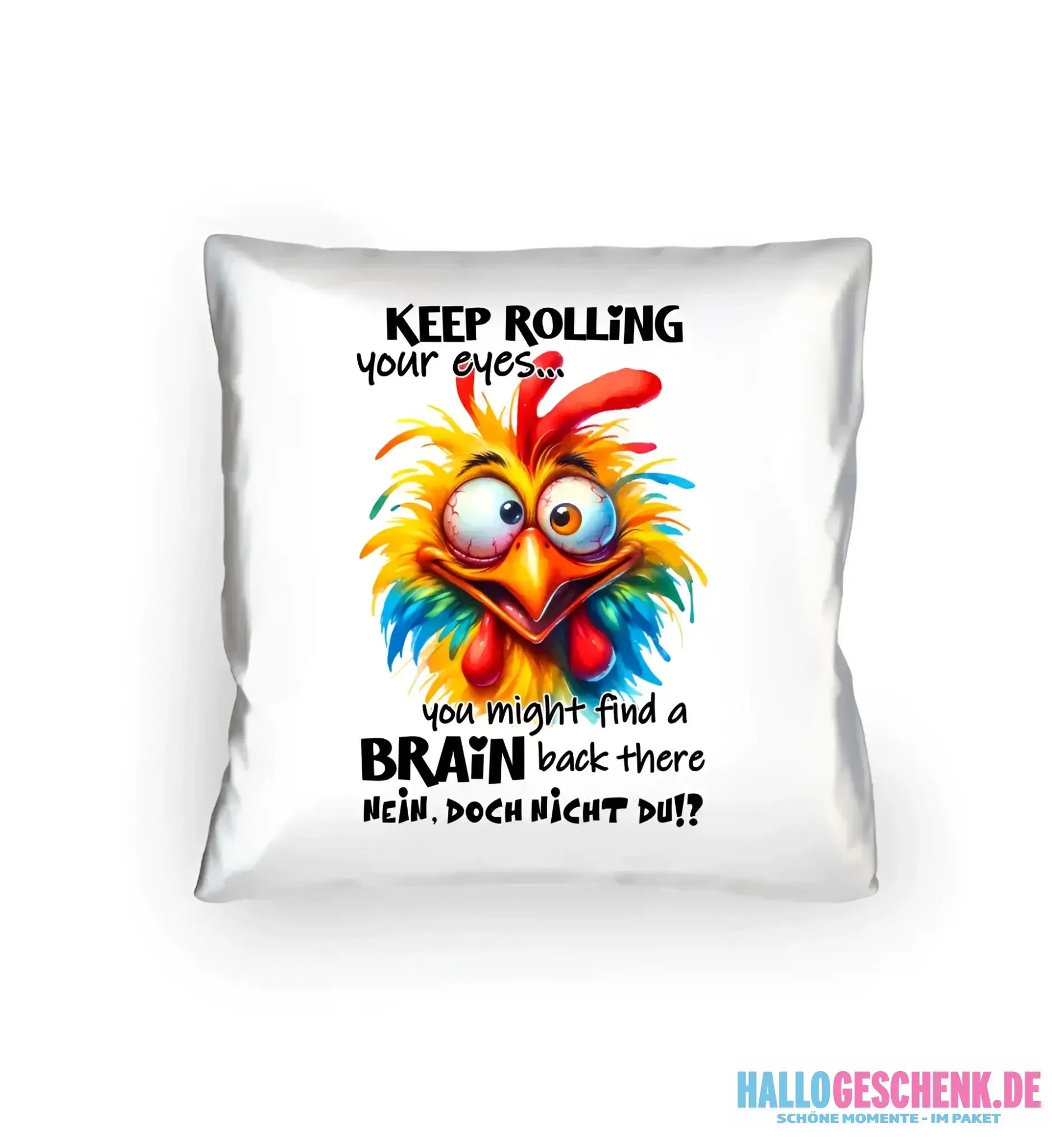 Find a brain!? • Kissen 40x40 cm • Exklusivdesign • personalisiert