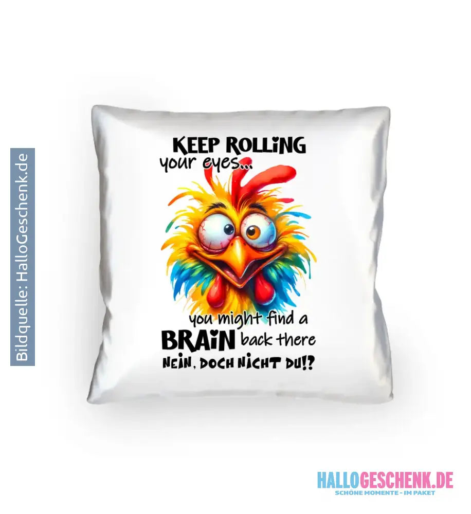 Find a brain!? • Kissen 40x40 cm • Exklusivdesign • personalisiert
